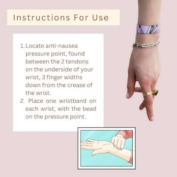 Wonder Bump Anti-Nausea Bands | Morning Sickness Relief and Motion Sickness Bands - Pregnancy Nausea Relief for Pregnant Women and Motion Sickness Bracelet (2 Sets) (Small)