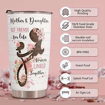 Macorner Stainless Steel Tumbler Gift for Moms and Grandmas