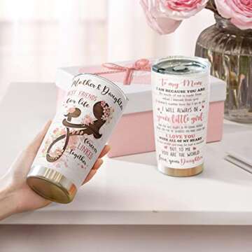 Macorner Stainless Steel Tumbler Gift for Moms and Grandmas