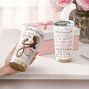 Macorner Stainless Steel Tumbler Gift for Moms and Grandmas