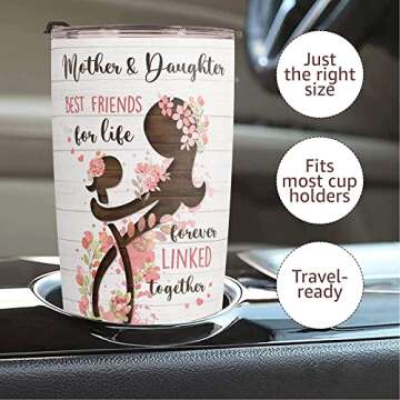 Macorner Stainless Steel Tumbler Gift for Moms and Grandmas