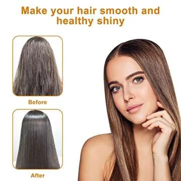 Multifunctional Ceramic Heated Styling Tool - Electric Hot Comb, Straightener, Curling Iron, and Hair Straightening Brush (purple)