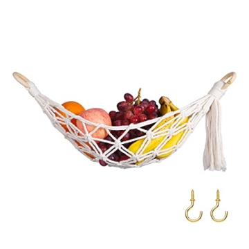 Stylish DEWECHO Macrame Fruit Hammock for All Spaces