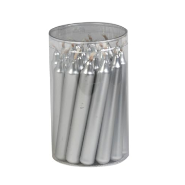 Biedermann Chime Silver Candles for Elegant Celebrations