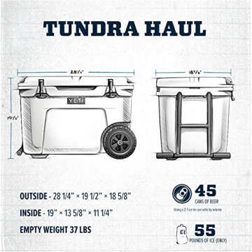 YETI Tundra Haul Wheeled Cooler - Durable Outdoor Companion