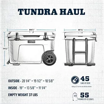 YETI Tundra Haul Wheeled Cooler - Durable Outdoor Companion