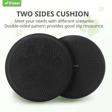 Trideer Inflated Wobble Cushion - Wiggle Seat for Sensory Kids(Multiple Colors), Balance Disc (Extra...