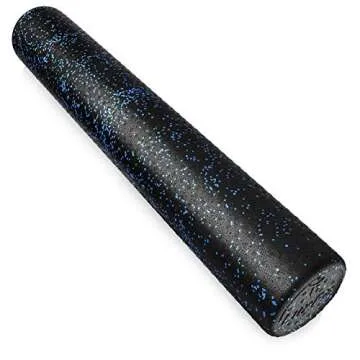LuxFit Extra Firm Speckled Foam Roller - 18 Inch, Blue