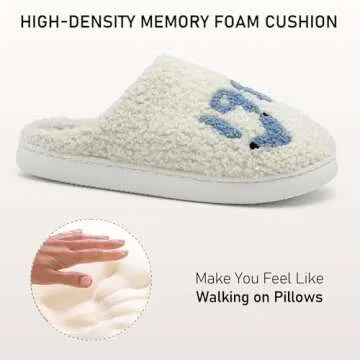 Yidyejk Taylors Slippers For Women Men, 1989 Blue Version, Comfy Ladies Bedroom Slippers, Cute House Slippers, Warm Fuzzy Slippers Indoor Memory Foam Slip on Slippers