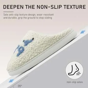 Yidyejk Taylors Slippers For Women Men, 1989 Blue Version, Comfy Ladies Bedroom Slippers, Cute House Slippers, Warm Fuzzy Slippers Indoor Memory Foam Slip on Slippers