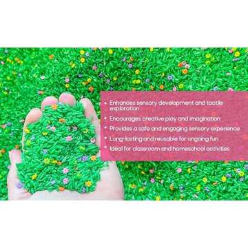 Sensory-N-Stuff Sensory Bin Filler - Vibrant Colored Rice for Fun