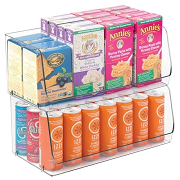 Modern Stackable Storage Bins for Kitchen & Pantry Organization