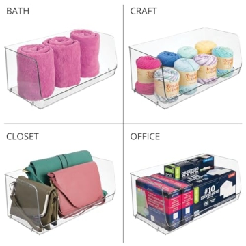 Modern Stackable Storage Bins for Kitchen & Pantry Organization