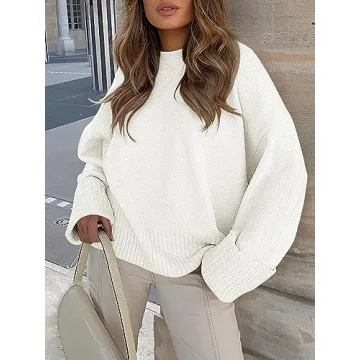 LOGENE Women's Cozy Oversized Sweater for Winter Stylish Wear