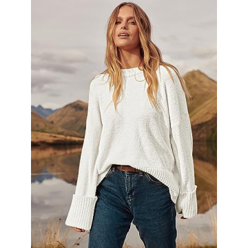 LOGENE Women's Cozy Oversized Sweater for Winter Stylish Wear