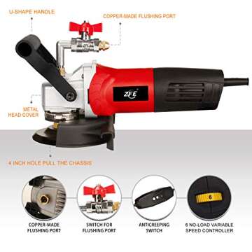 ZFE 800W/110V Variable Speed Wet Polisher for Granite and Marble