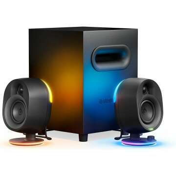 SteelSeries Arena 7 Gaming Speakers - RGB & Bass