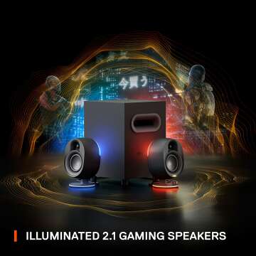 SteelSeries Arena 7 Gaming Speakers - RGB & Bass