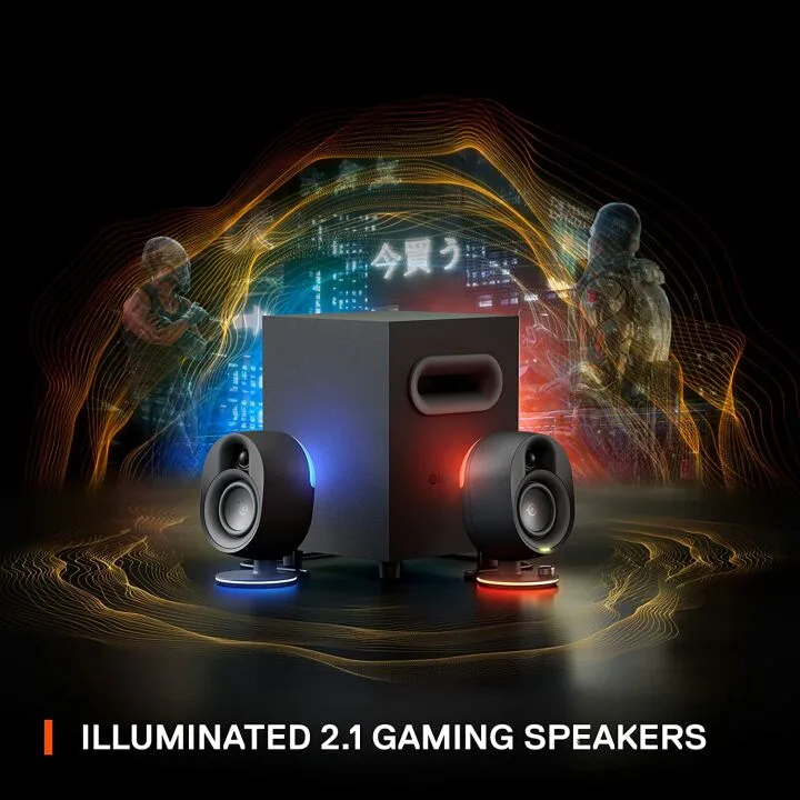 SteelSeries Arena 7 Gaming Speakers - RGB & Bass