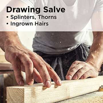 Hyland's PRID Drawing Salve, Topical Skin Irritation Relief, For Splinters, Thorns, Ingrown Hairs, Itch Relief for Bug Bites, Boils, Minor Cuts and Scrapes, 18 Grams