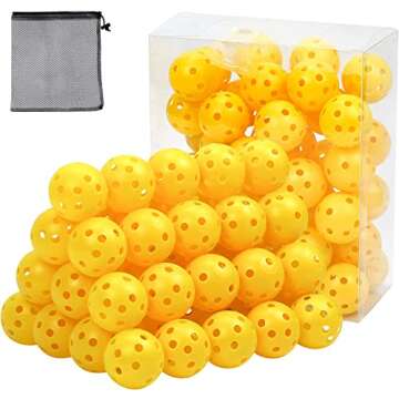 JanssenGlobal 50 Pack Yellow Golf Training Balls