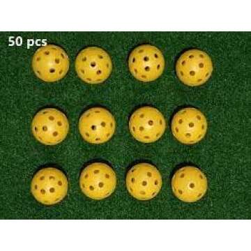 JanssenGlobal 50 Pack Yellow Golf Training Balls