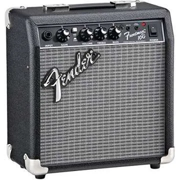 Fender Frontman 10G Guitar Combo Amplifier - Black Bundle with Cable and Austin Bazaar Exclusive 12-Pack Picks