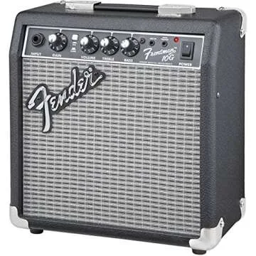 Fender Frontman 10G Guitar Combo Amplifier - Black Bundle with Cable and Austin Bazaar Exclusive 12-Pack Picks