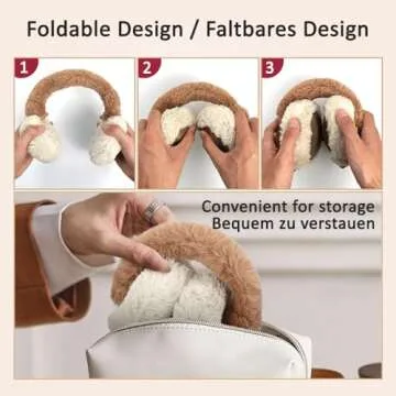 Aroma Season Heated Ear Warmer, Ear Muffs for Winter Women & Men Band Adjustable