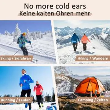 Aroma Season Heated Ear Warmer, Ear Muffs for Winter Women & Men Band Adjustable