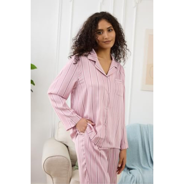 Discover YiNi LuLu Women’s Silk Satin Pajamas Set
