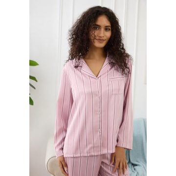 Discover YiNi LuLu Women’s Silk Satin Pajamas Set