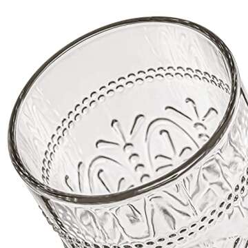 CREATIVELAND Colored Vintage Drinking Glasses Set