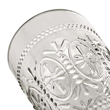 CREATIVELAND Colored Vintage Drinking Glasses Set