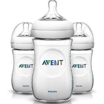 Philips Avent Natural Baby Bottle 3-Pack for New Parents