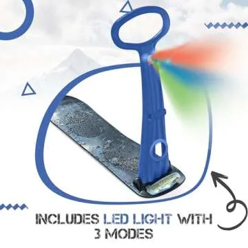 Geospace Foldable Snow Scooter with LED - Winter Fun