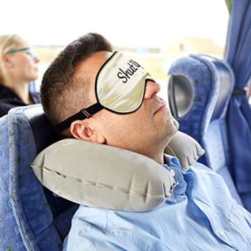 Geyoga 4 Pieces Funny Sleep Mask Silk Eye Mask Soft Blackout Blindfold with Adjustable Strap Sleeping Eye Cover for Women Men Travel, Nap, Meditation