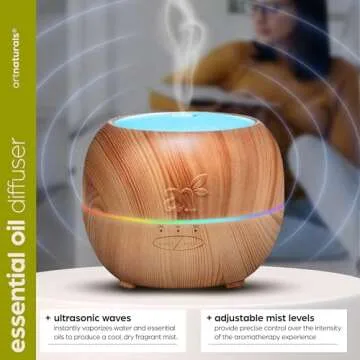 artnaturals Aromatherapy Essential Oil Diffuser – (5.0 Fl Oz / 150ml Tank) – Ultrasonic Aroma Hu...