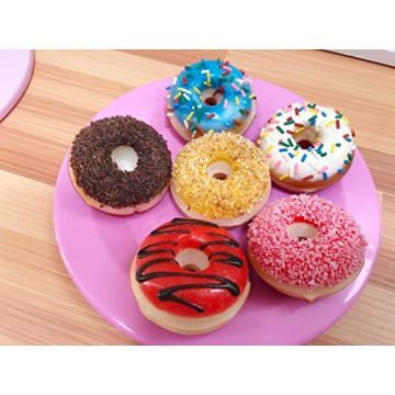 GiftExpress 6 pcs Realistic Artificial Toy Donuts for Fun and Play