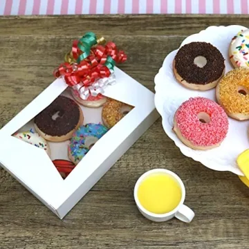 GiftExpress 6 pcs Realistic Artificial Toy Donuts for Fun and Play