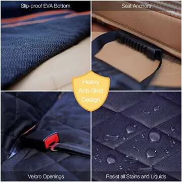 iBuddy Dog Car Seat Covers, Waterproof & Durable