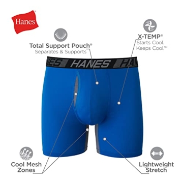 Hanes X-Temp Boxer Briefs for Men – Comfort & Quality