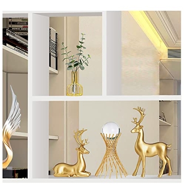FANTESTICRYAN Golden Reindeer Statues Set for Decor