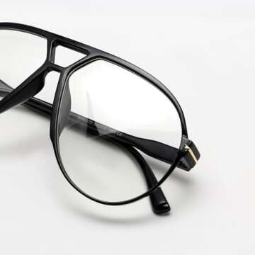 GUVIVI Retro Aviator Sunglasses for Trendy Style