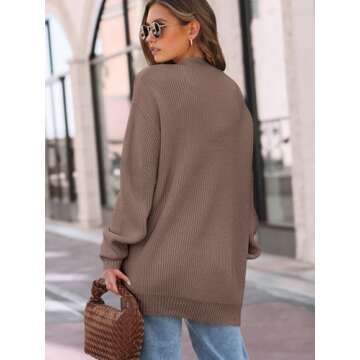 LILLUSORY Women's Oversized Cardigan - Cozy, Chic & Stylish
