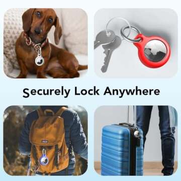 SPGUARD Waterproof AirTag Holder 4 Pack for All Ages