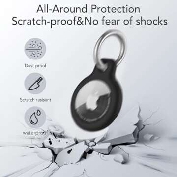 SPGUARD Waterproof AirTag Holder 4 Pack for All Ages