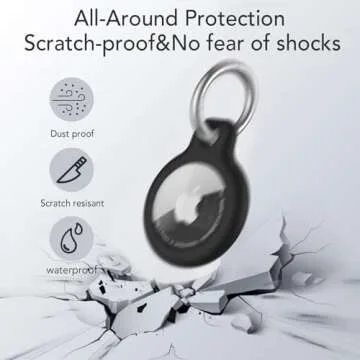 SPGUARD Waterproof AirTag Holder 4 Pack for All Ages