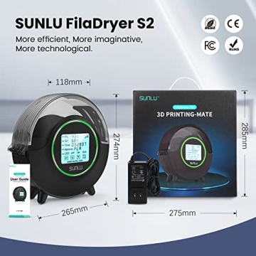 3D Printer Filament Dryer S2 with Fan by SUNLU