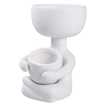 Charming Wakauto Human Shaped Ceramic Plant Pot for Home